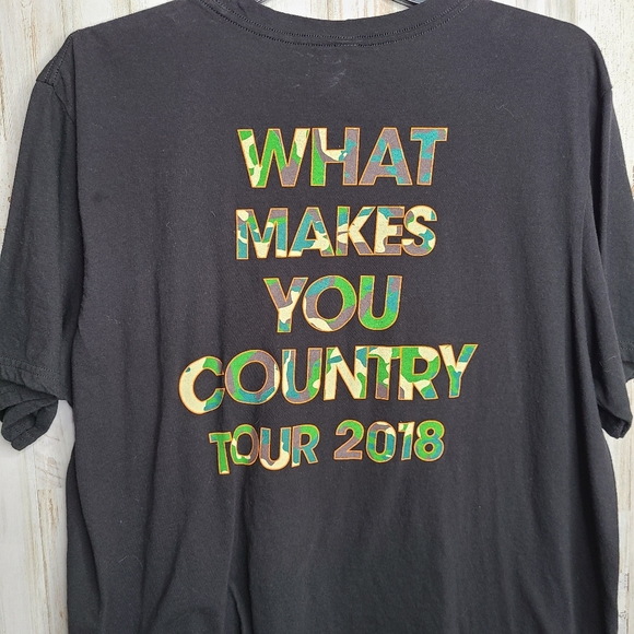 Luke Bryan Country Music What Makes You Country Concert 2018 Tshirt 2XL Unisex - Picture 7 of 9